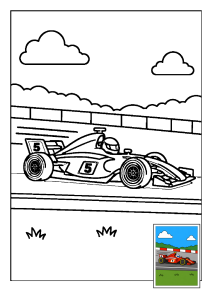 Kolorowanka Formuła 1