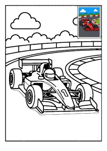 Koloruj według wzoru Formuła 1
