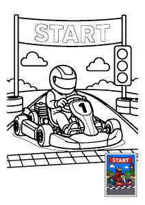 Kolorowanka Gokart