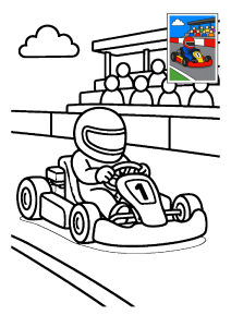 Kolorowanka Gokart
