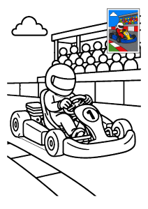 Kolorowanka Gokart