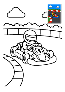 Kolorowanka Gokart