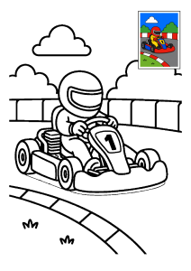 Kolorowanka Gokart