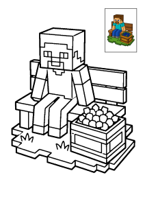 Kolorowanka Minecraft