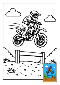 Kolorowanka Motocross