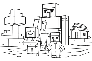 Kolorowanka Minecraft
