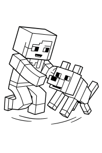 Kolorowanka Minecraft
