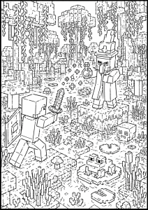 Kolorowanka Minecraft