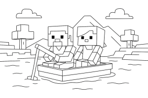 Kolorowanka Minecraft