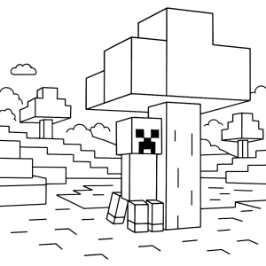 Kolorowanka Minecraft