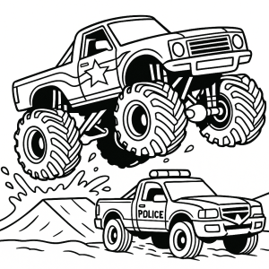 Kolorowanka Monster trucki
