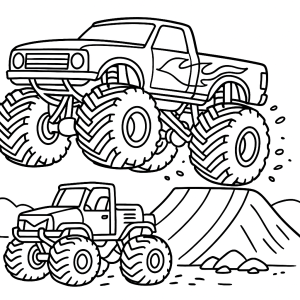 Kolorowanka Monster trucki