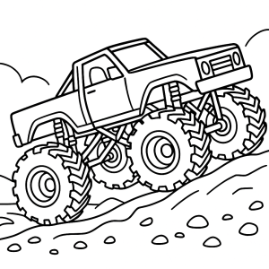 Kolorowanka Monster trucki