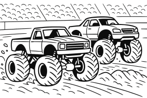 Kolorowanka Monster trucki