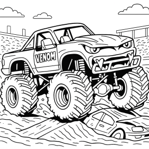 Kolorowanka Monster trucki