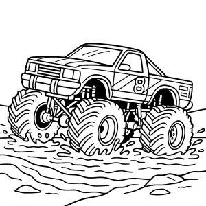 Kolorowanka Monster trucki