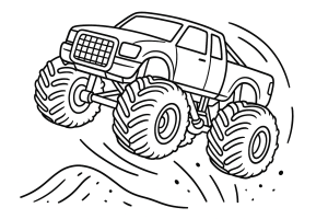 Kolorowanka Monster trucki