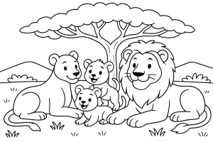 Kolorowanka Safari