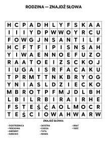 Wykreślanki Wypełnianki literami średnie